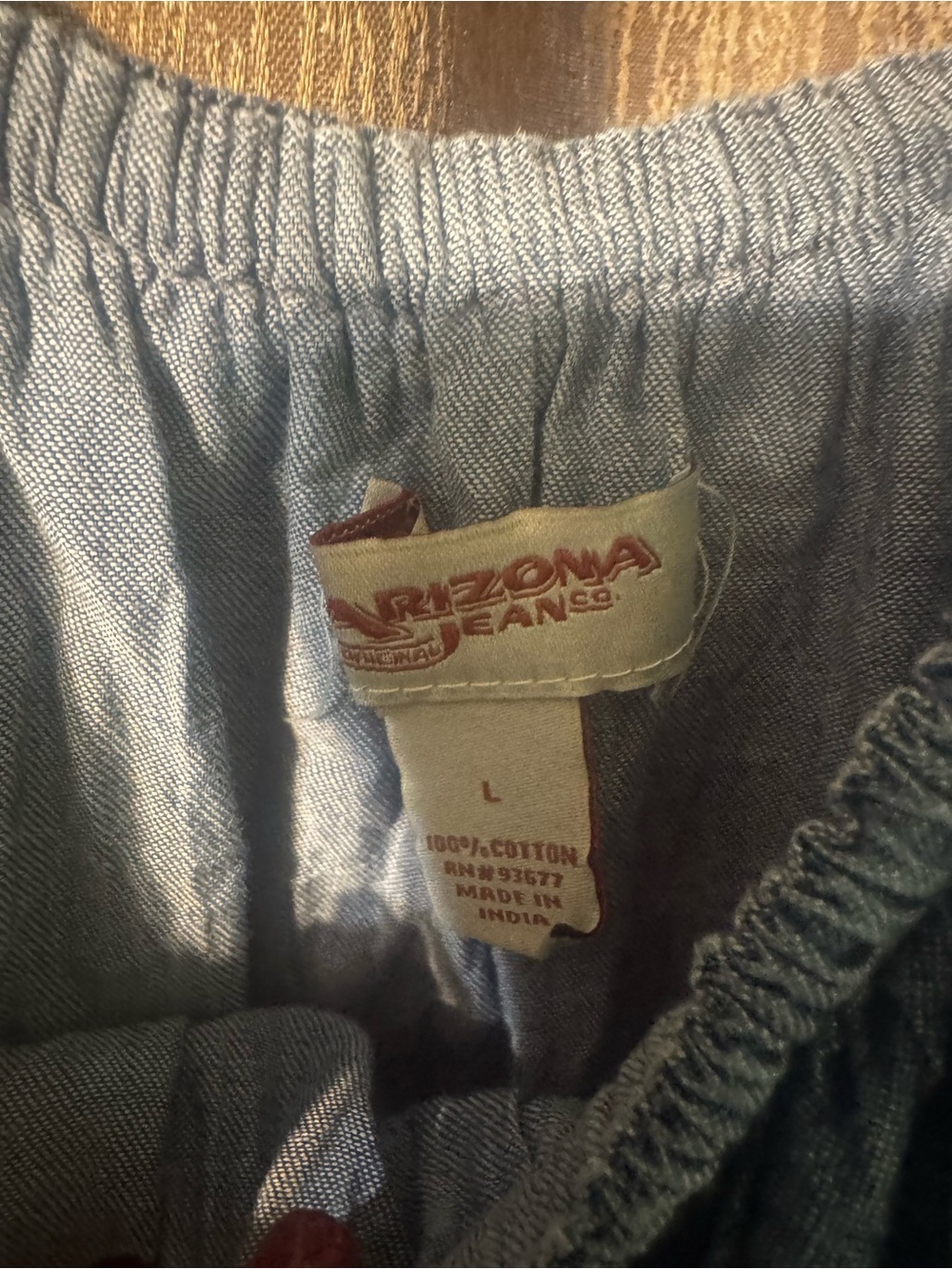 Arizona Blue Denim Short Off the Shoulder Women’s Dress Size L Summer Rodeo - Picture 6 of 9